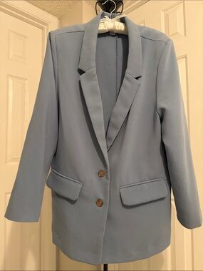 💙 Old Navy Light Blue Blazer Jacket Size Large 💙